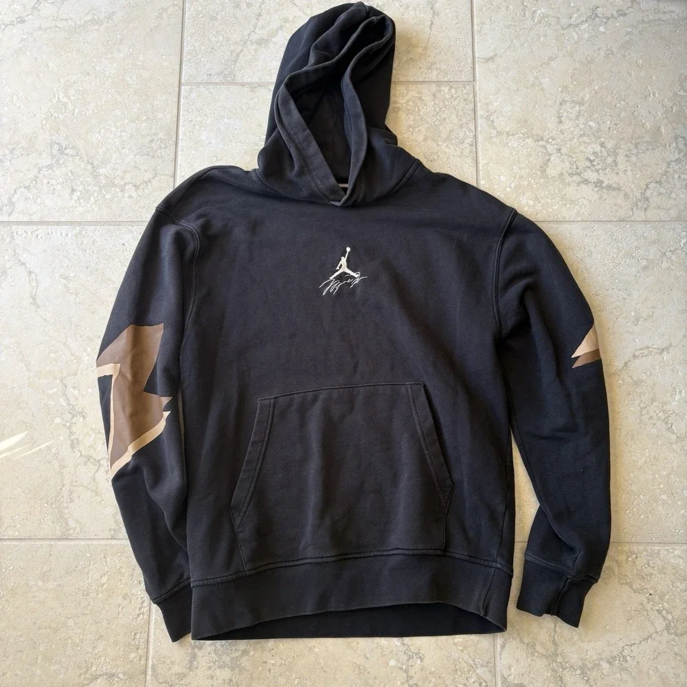 Air Jordan Essentials Fleece Pullover Hoodie Size Small Men's Black FB7336 010